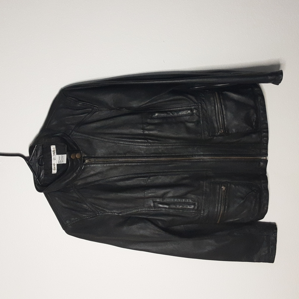 Rezrekshn Black Leather Jacket Size S